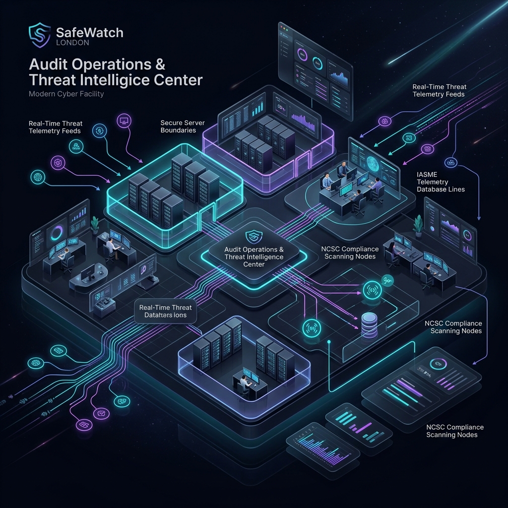 SafeWatch Global Threat Intelligence Operations Infographic